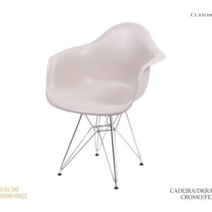 Cadeira DKR - Braços - Base Cromada