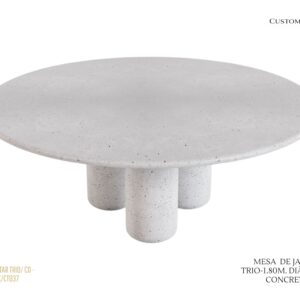 Mesa de Jantar Trio em Concreto