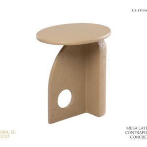 Mesa Lateral Contraponto em Concreto