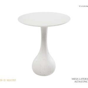 Mesa Lateral Gota Alta e Baixa em Concreto