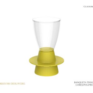 Banqueta TINN - Cores/Cristal - Polipropileno