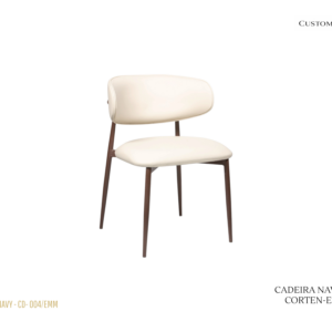 Cadeira Navy Estofada / Corten
