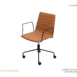 Cadeira Office Lima - Caramelo