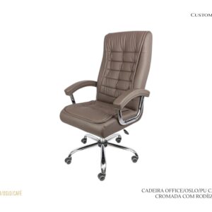Cadeira Office - Oslo - Café/Rodízios