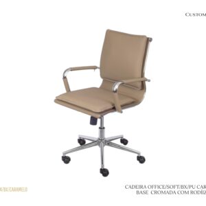 Cadeira Office Soft BX - Caramelo
