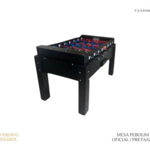 Mesa de Pebolim -FS-Preta/Gaveta