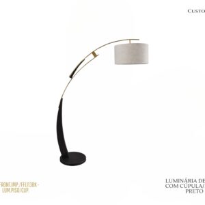 Luminária de Chão com Cúpula