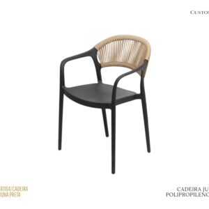 Cadeira Juna - Polipropileno / Preta