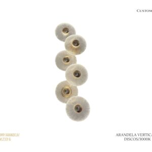 Arandela Disco 6 / Refletiva / Difusor de Acrílico / LED
