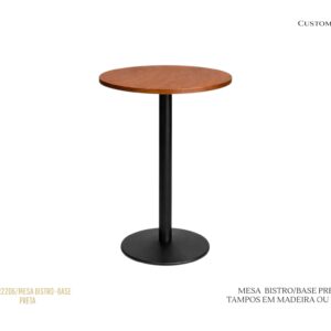Mesa Bistrô - Base Central Preta
