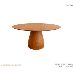 Mesa de Jantar Balão - Laminado Madeira