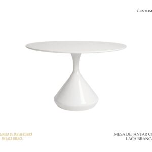 Mesa de Jantar Garrafa - Laca Branca