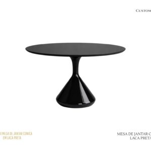 Mesa de Jantar Garrafa - Laca Preta