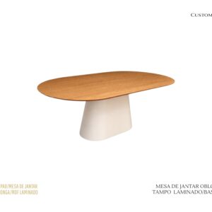 Mesa de Jantar Oblonga - Laminada / Laca