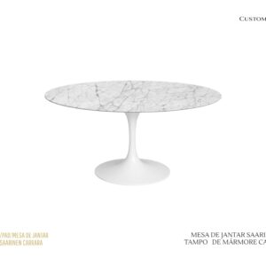 Mesa de Jantar SAARINEN - Redonda / Carrara