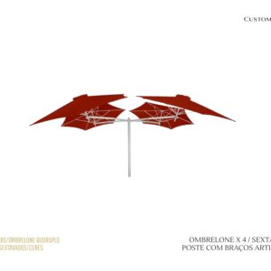 Ombrelone Quadruplo Articulado / Poste