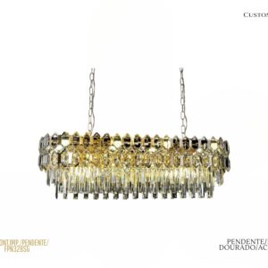 Pendente - LED / Metal Dourado