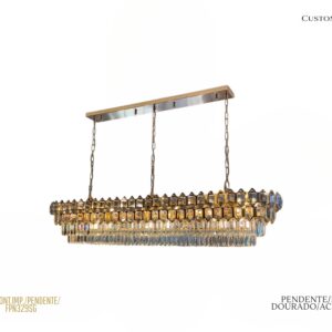 Pendente - LED / Metal Dourado