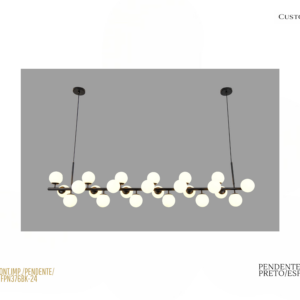 Pendente - Esferas Preto