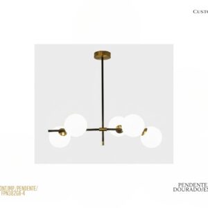 Pendente - Esferas Dourado