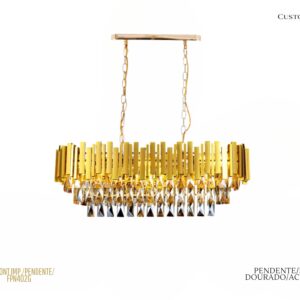 Pendente - LED / Metal Dourado