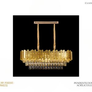 Pendente - Dourado / Acrílico