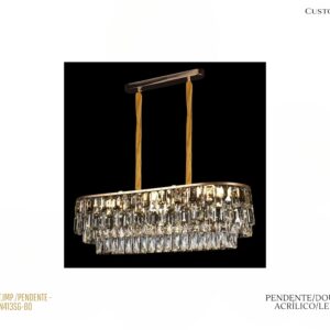 Pendente - Dourado / Acrílico