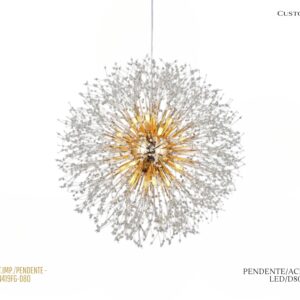 Pendente Esfera (G) / LED - Dourado / Acrílico