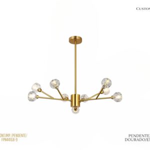 Lustre Dourado - Esferas