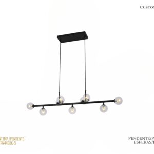 Pendente Preto / LED / Esferas