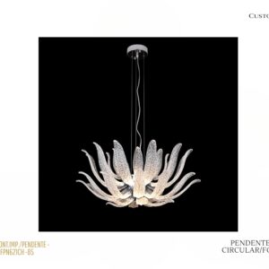 Pendente Folhas (G) Cabos / LED / Acrílico