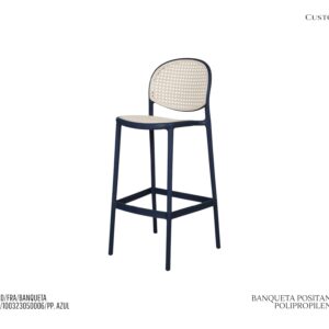 Banqueta Positano Azul - Polipropileno