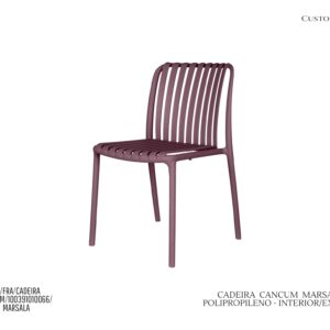 Cadeira Cancum Marsala - Policarbonato / Empilhável