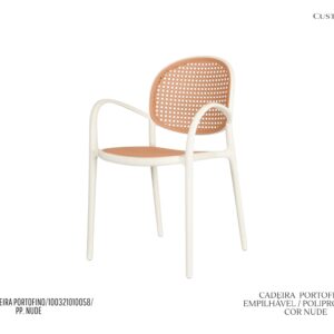 Cadeira Portofino Nude - Polipropileno / Empilhável