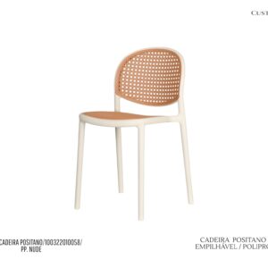 Cadeira Positano Nude - Policarbonato / Empilhável
