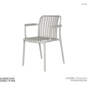 Cadeira Tulum Nude - Polipropileno / Empilhável