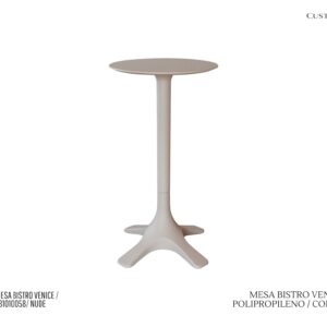 Mesa Bistrô Venice - Nude / Polipropileno