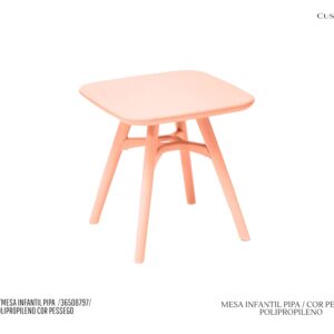 Mesa Infantil Pipa - Cor Pêssego / Polipropileno
