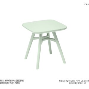 Mesa Infantil Pipa - Cor Verde Menta / Polipropileno