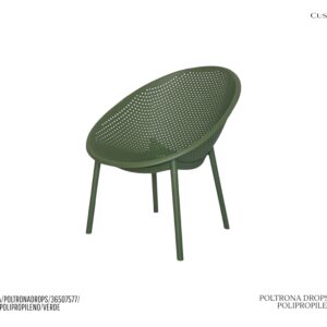 Poltrona Drops Verde - Polipropileno (Proteção UV)