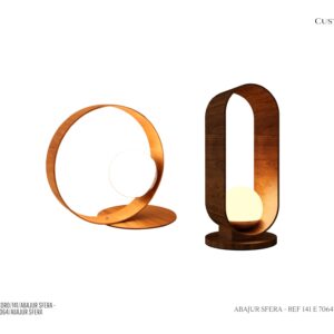 Abajur Sfera - Madeira / Esfera